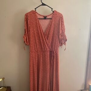 Torrid Polka Dot Wrap Dress